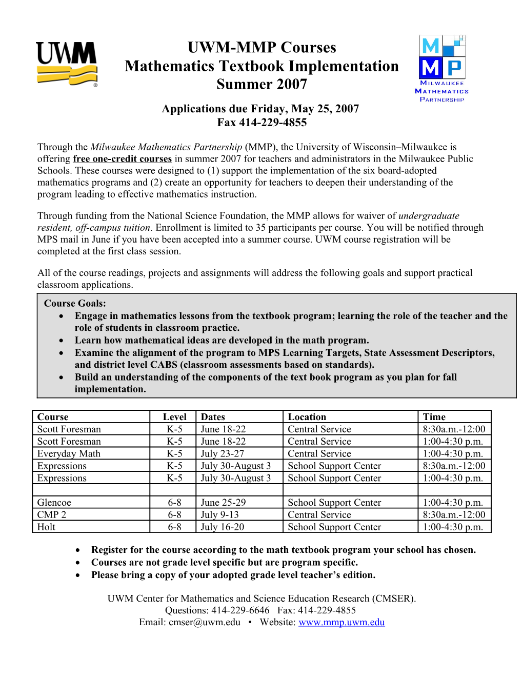 Mathematics Textbook Implementation