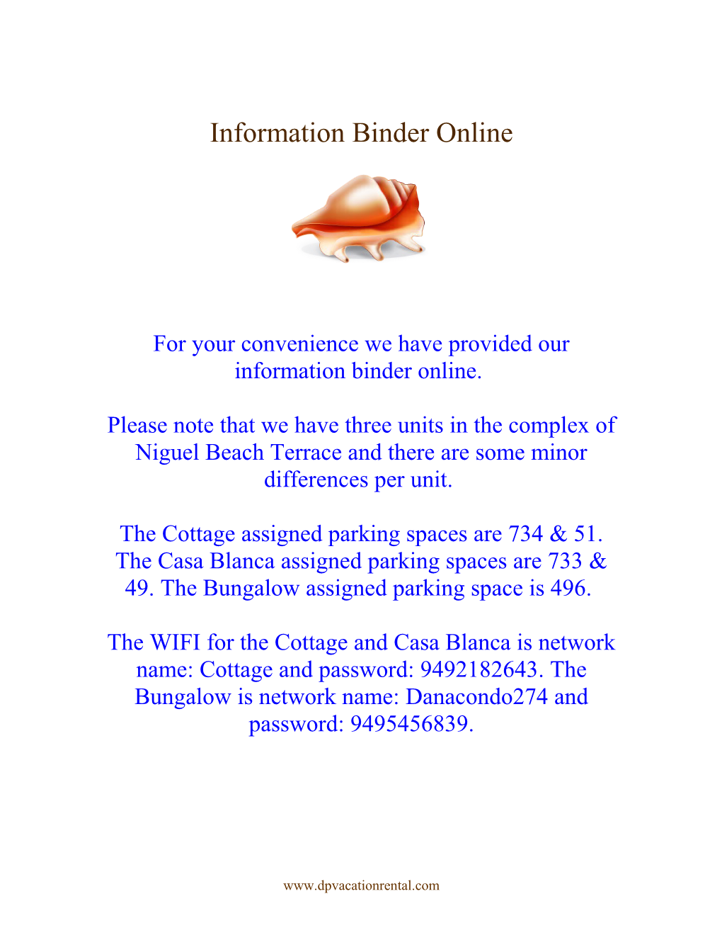 Information Binder Online