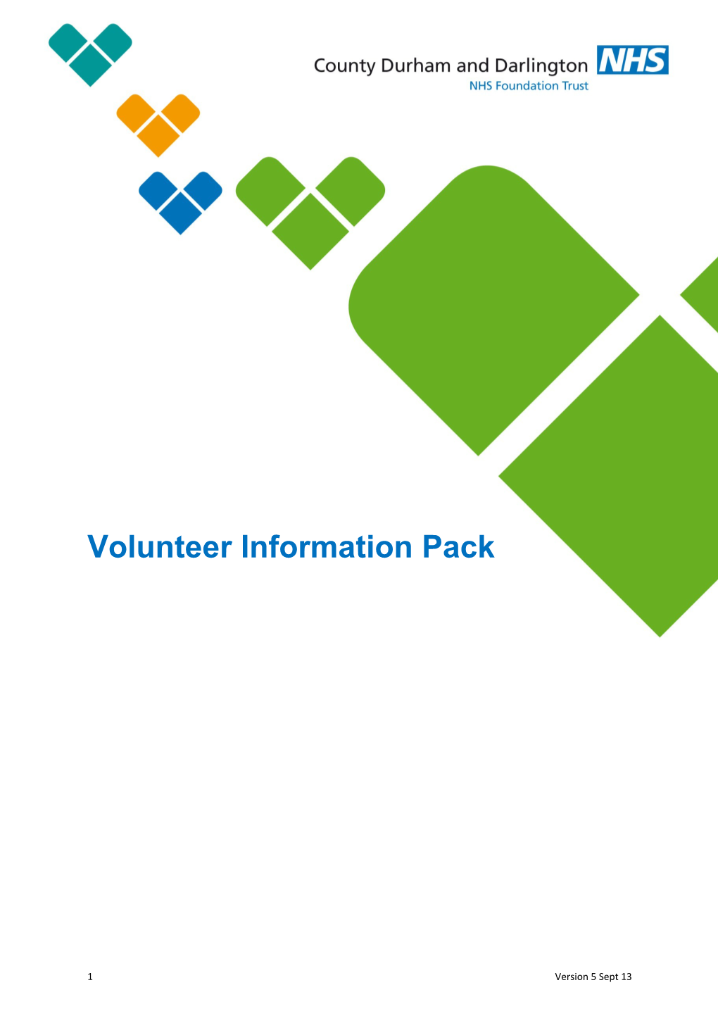 Volunteer Information Pack