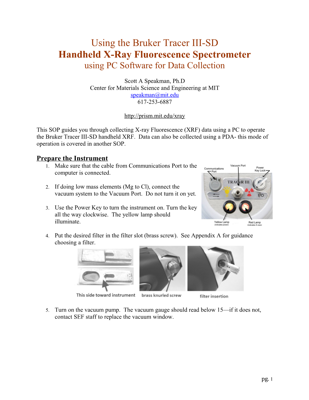 Handheld X-Ray Fluorescence Spectrometer