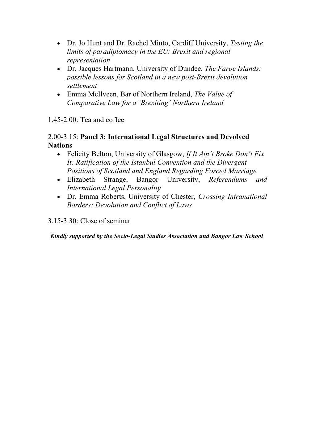 Devolved Nations and International Law