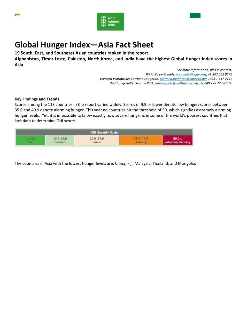 Key Findings and Trends