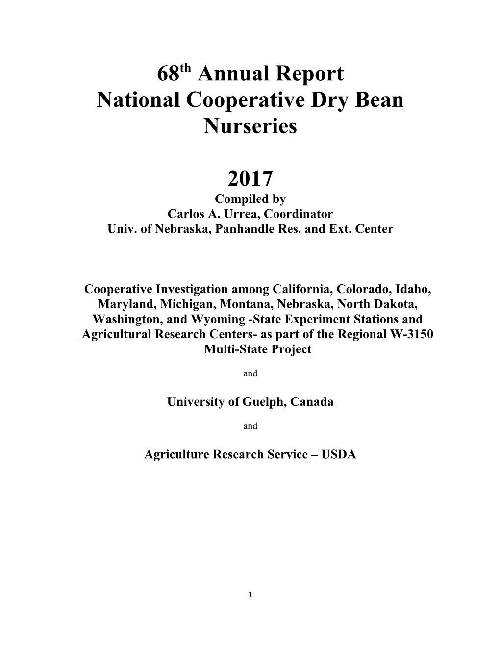 National Cooperative Dry Bean