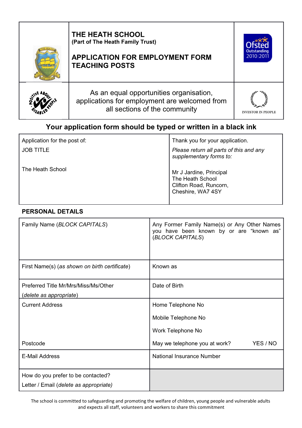 Application for Employment Form s4