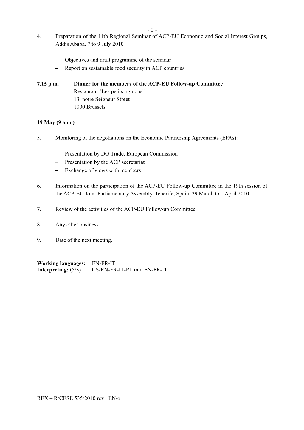 ACP-EU Follow-Up Committee