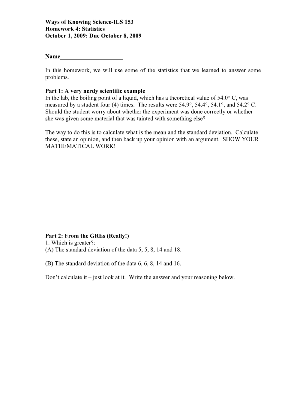 Lab 2: Radius of the Earth I