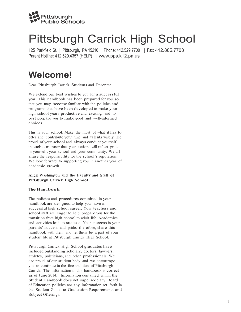 Pittsburgh Carrick High School
