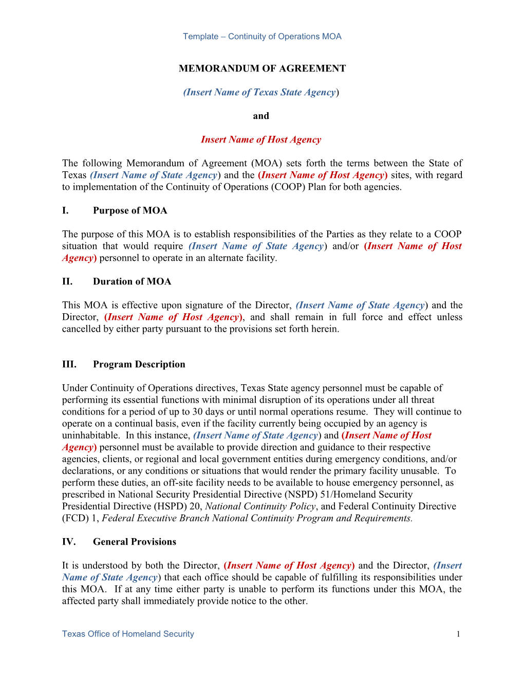 Memorandum of Agreement s10