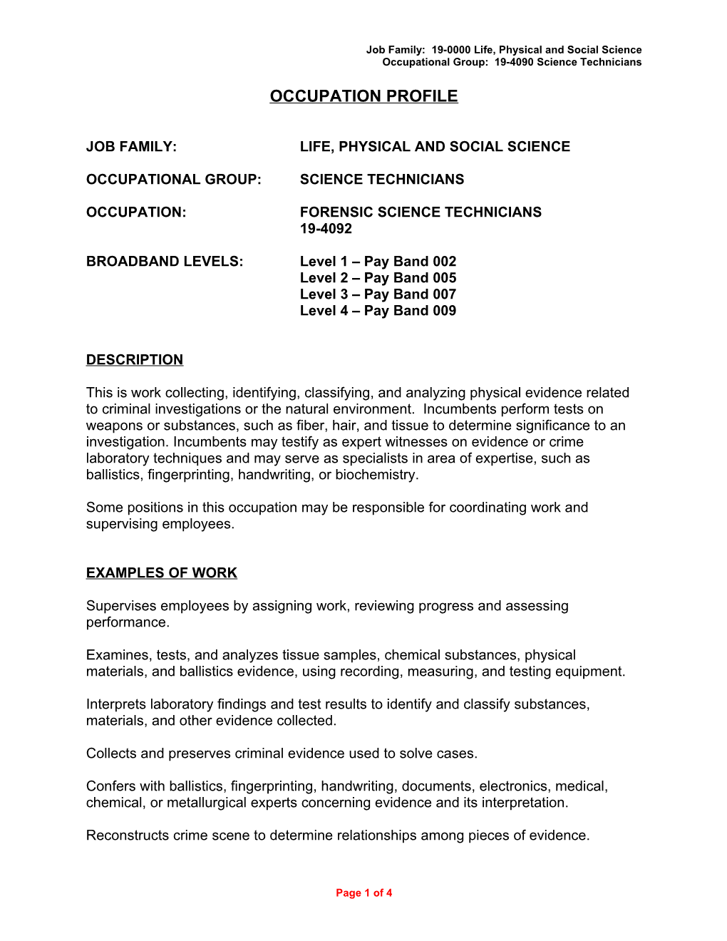 Job Family: 19-0000 Life, Physical and Social Science s3