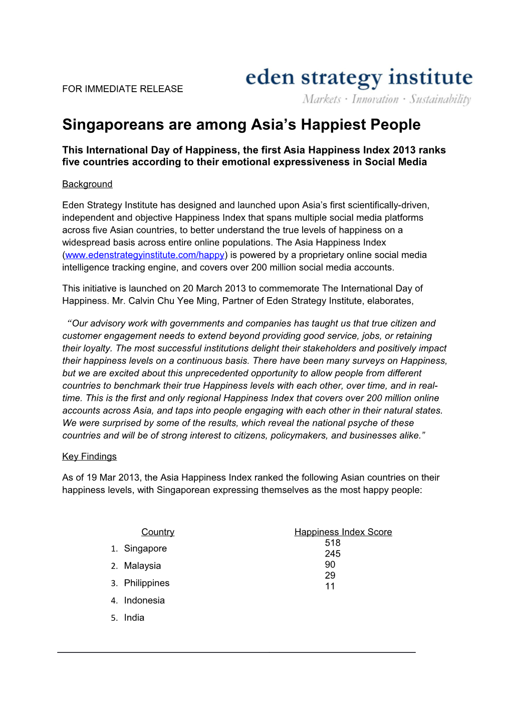 Singaporeans Are Among Asia S Happiest People