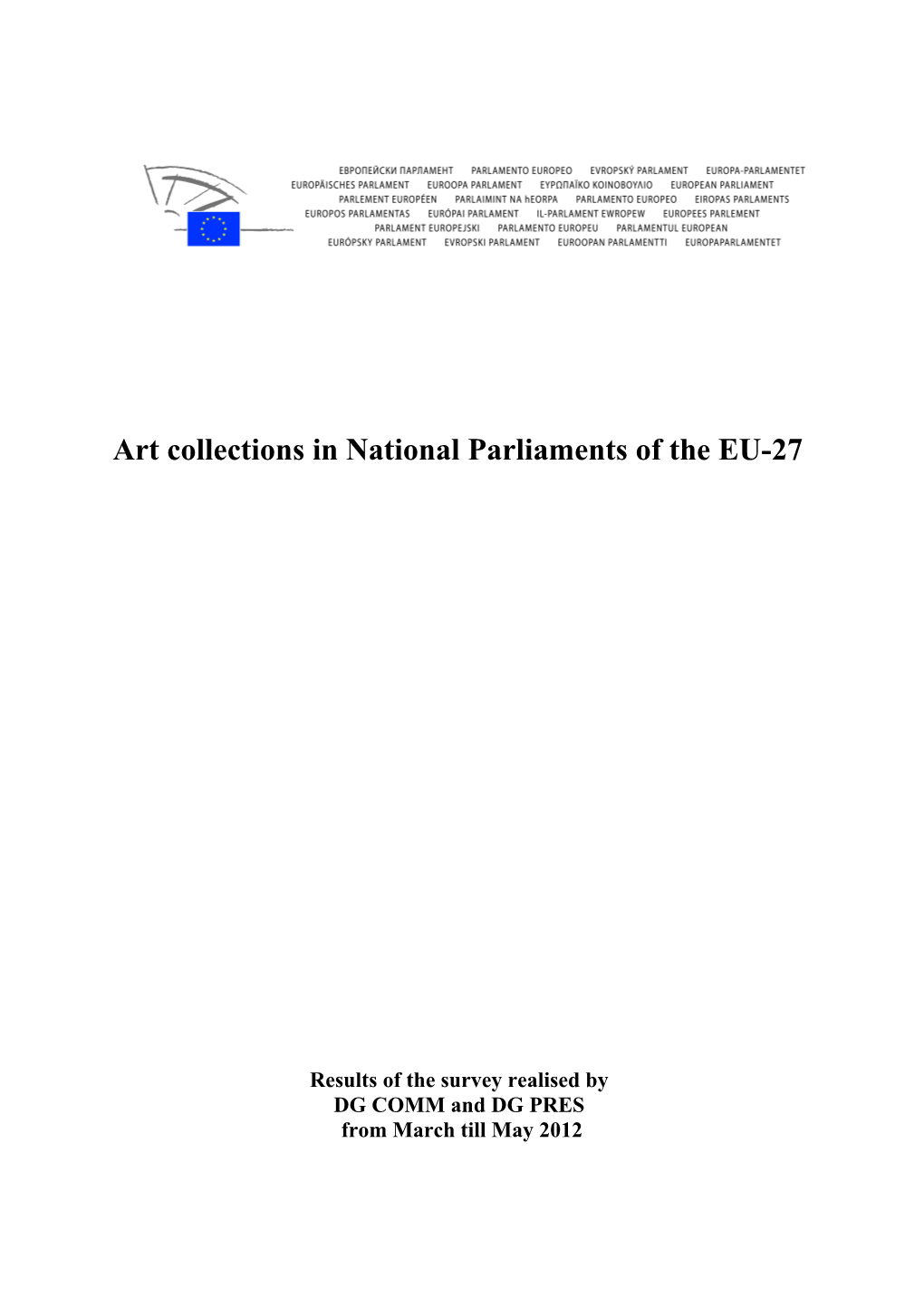 Art Collections in National Parliaments of the EU-27