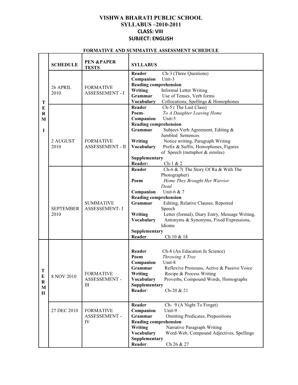 Vishwa Bharati Public School s1