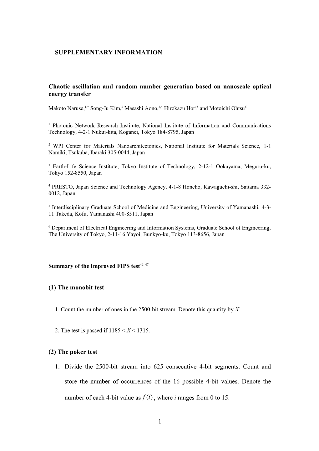 Chaotic Oscillation and Randomnumber Generation Based on Nanoscale Optical Energy Transfer