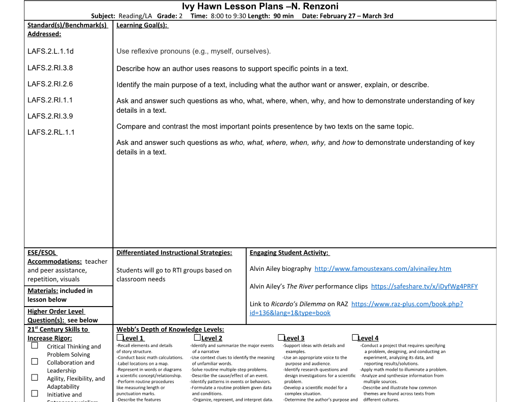 Reading, Math, 4Th Writing, 5Th Science s1