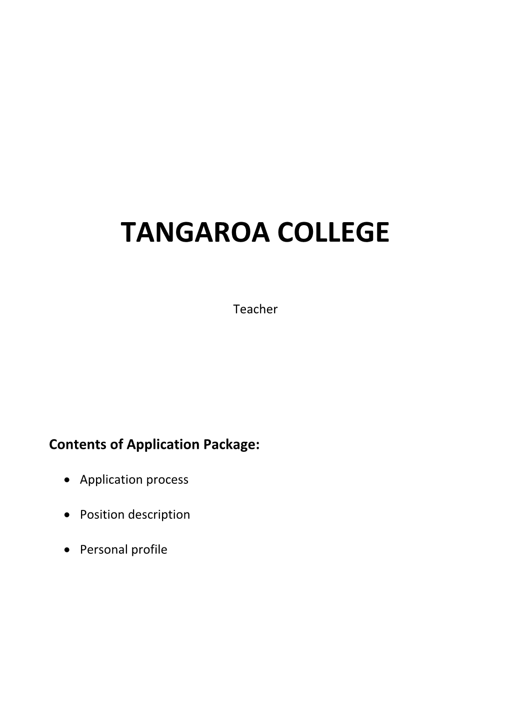 Tangaroa College