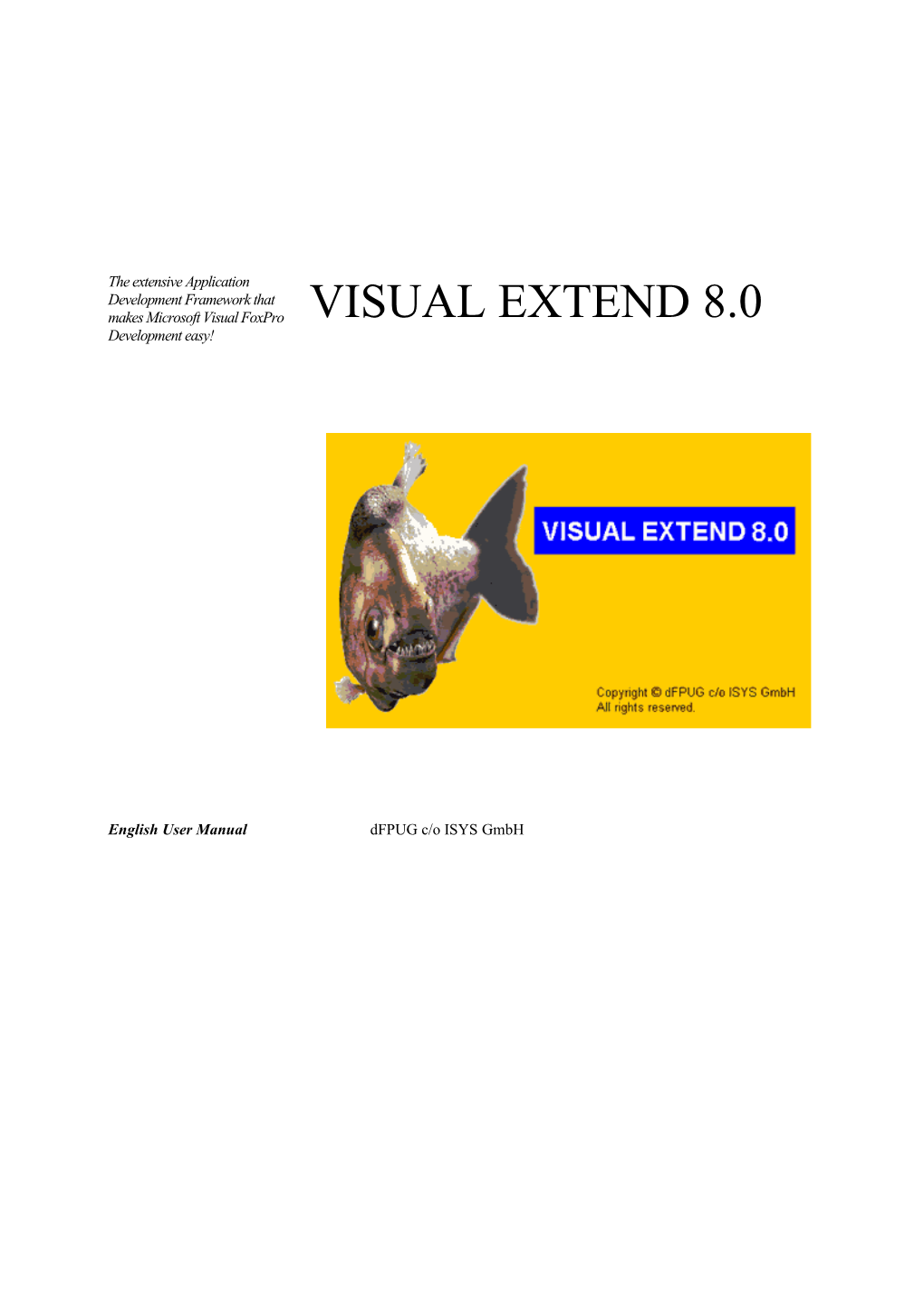 VFX 08.0 User Manual Visual Extend 8.0