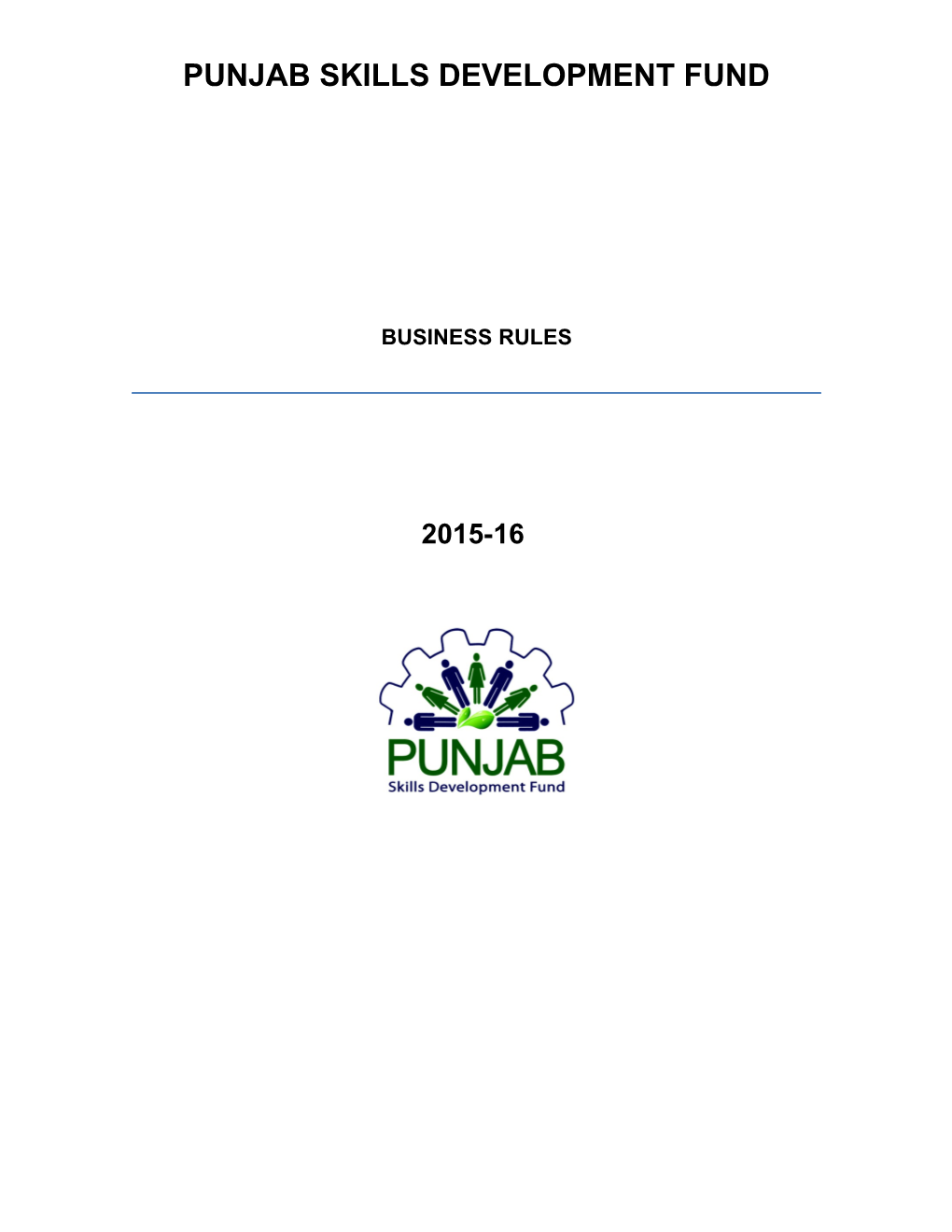 Business Rules, Reporting & Monitoring Manual for Training Service Providers