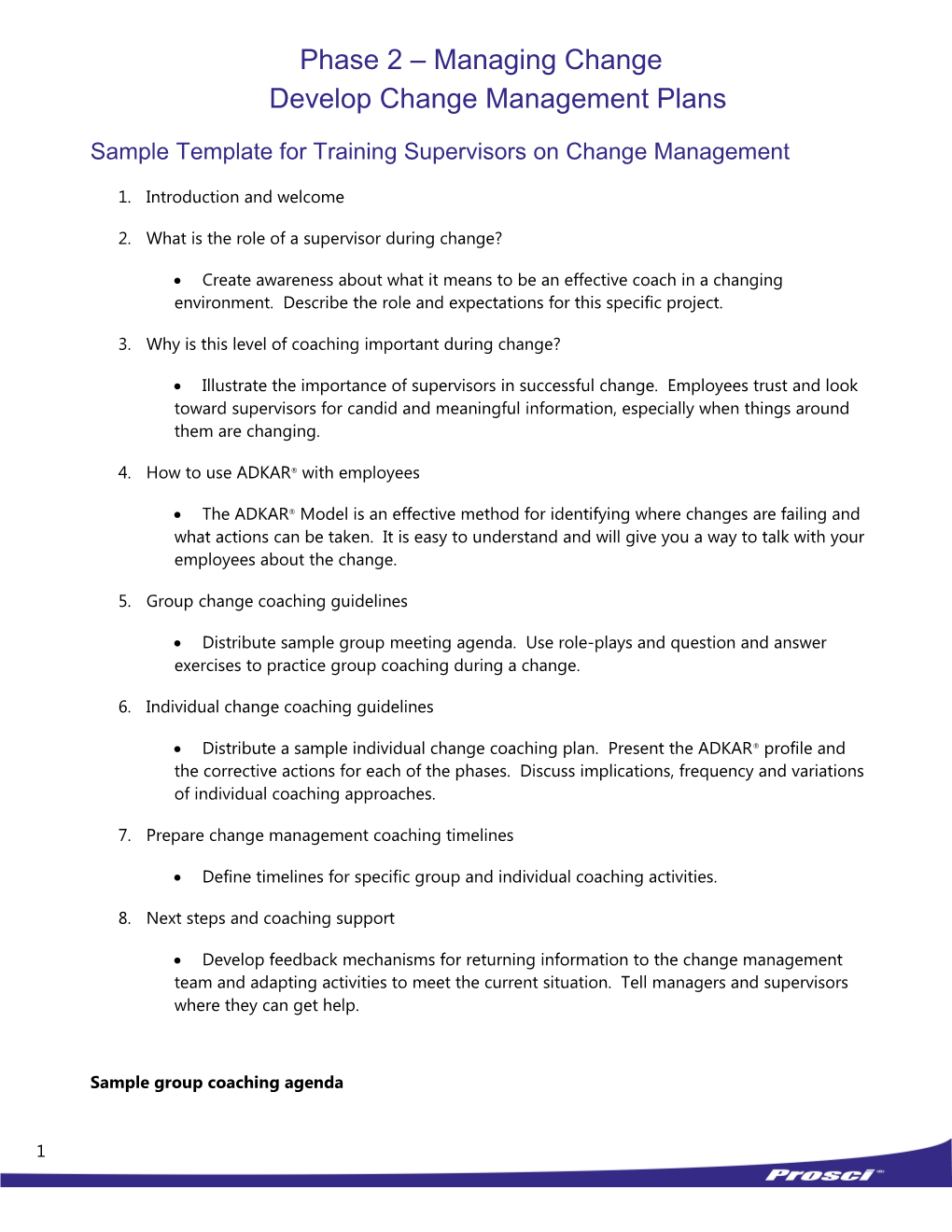 Phase 2 Managing Changedevelop Change Management Plans s1