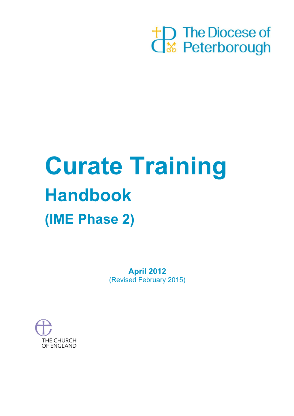 Curate Training Programme in the Diocese of Peterborough