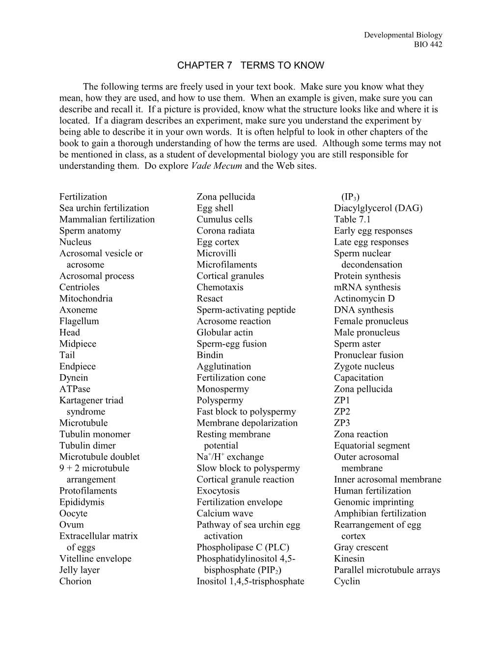 Chapter 7 Terms to Know