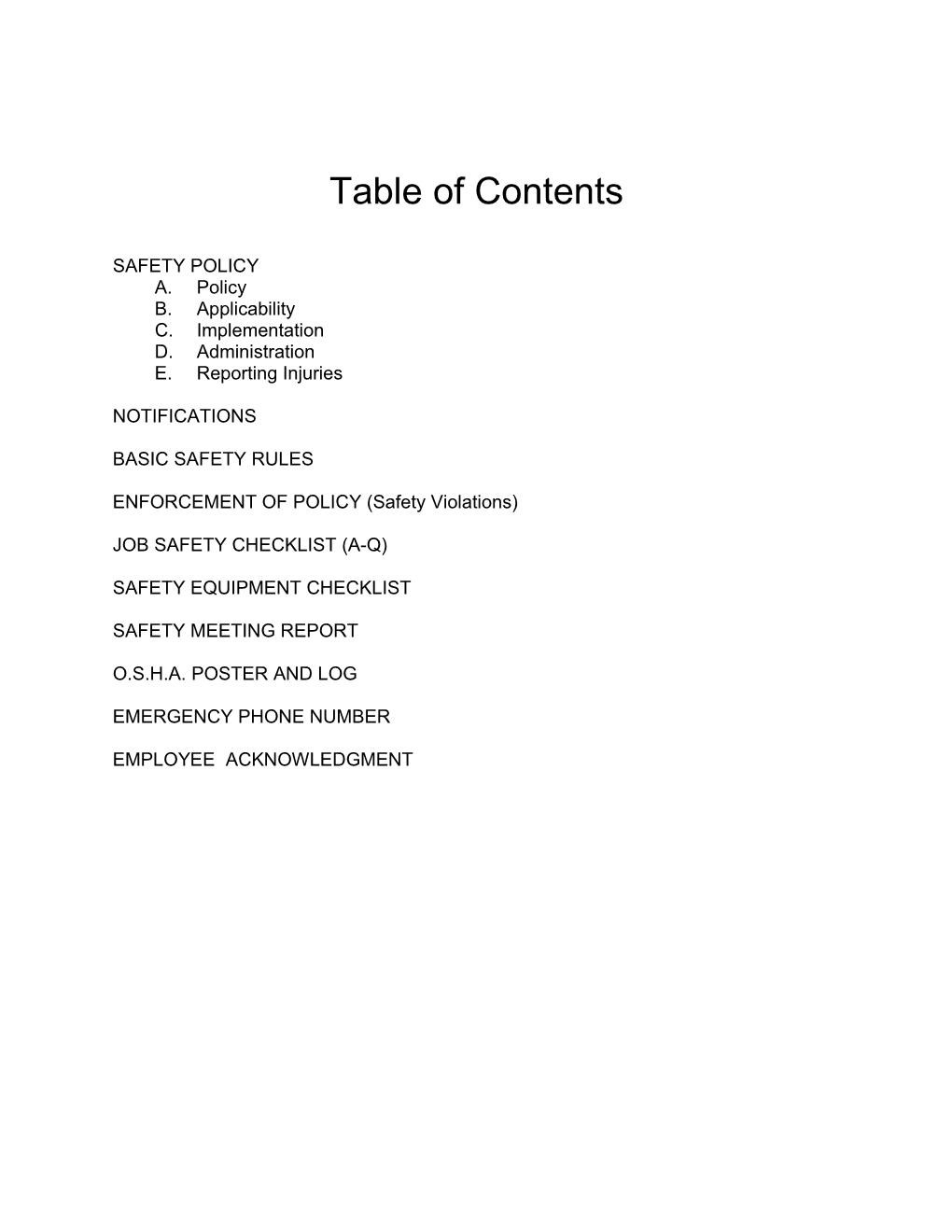 Table of Contents s374