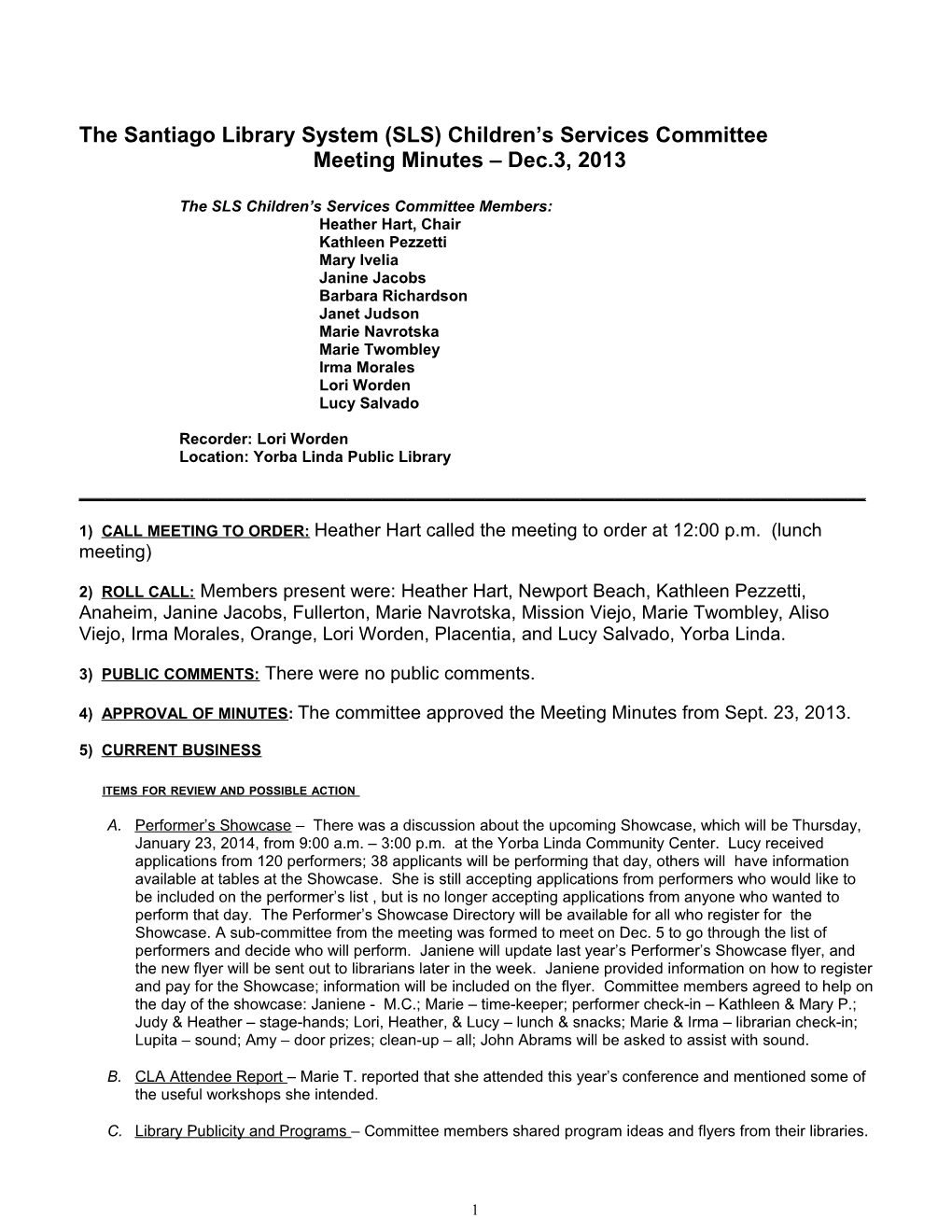 Newport Beach City Council Agenda