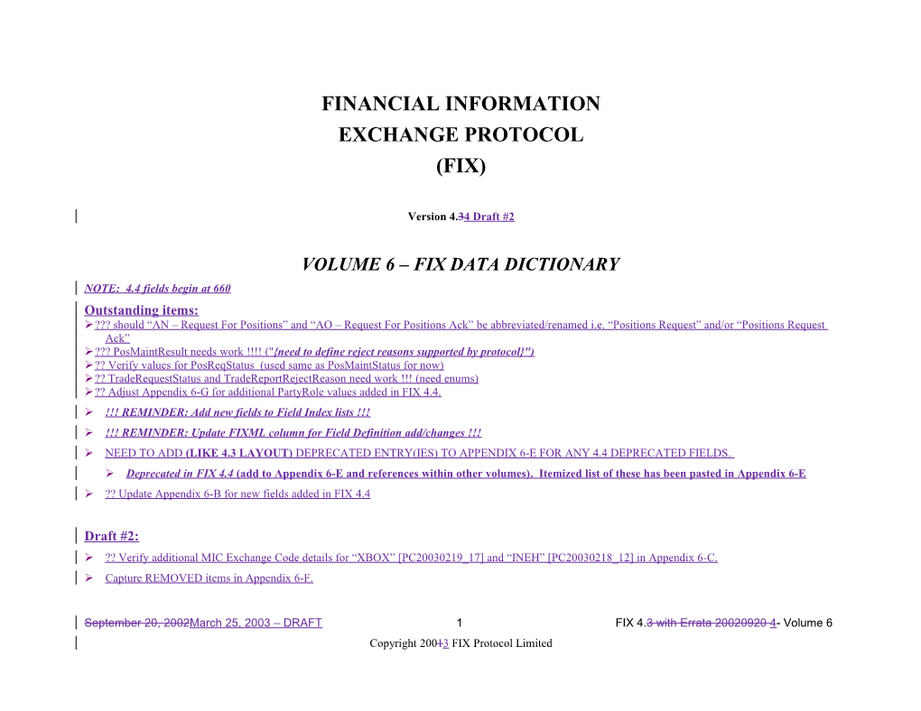 FINANCIAL INFORMATION Exchange