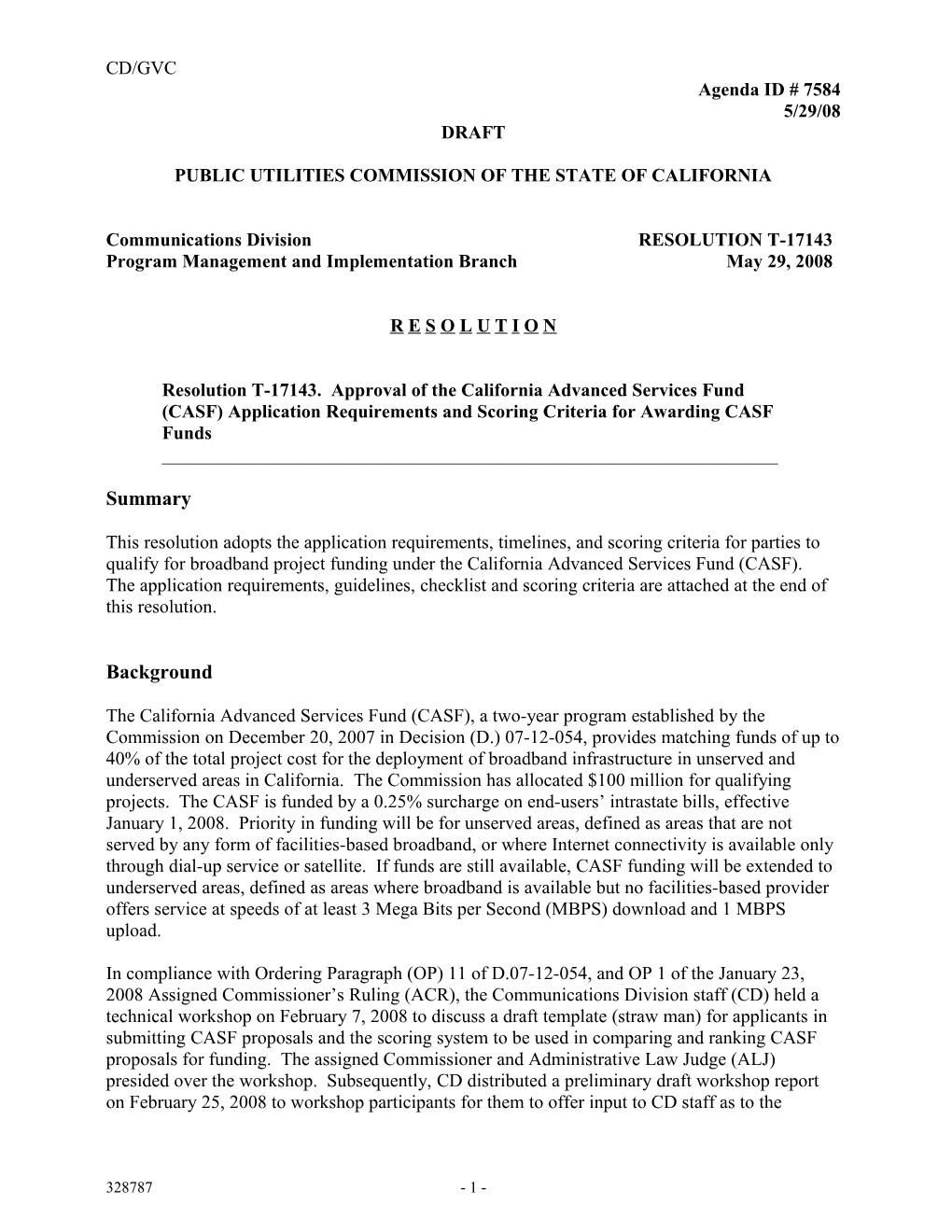 Public Utilities Commission of the State of California s136