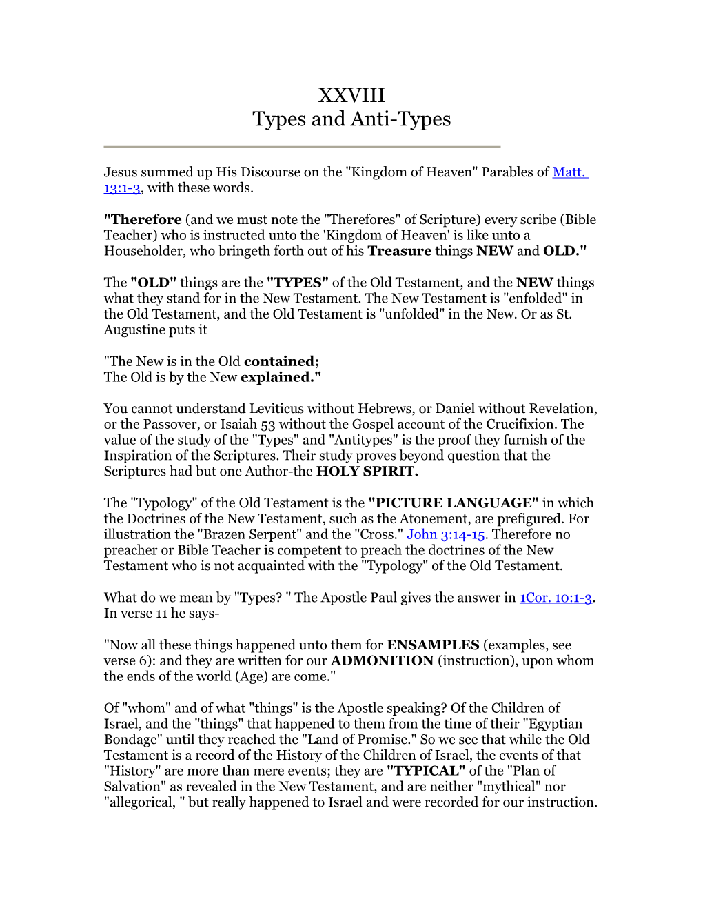 XXVIII Types and Anti-Types