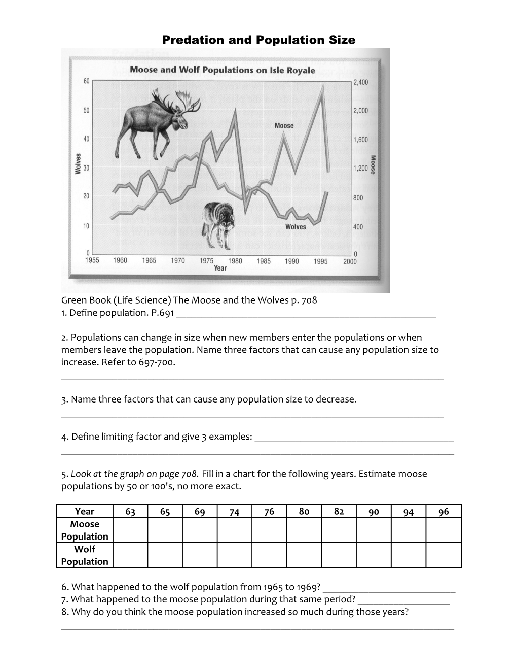 Predation and Population Size