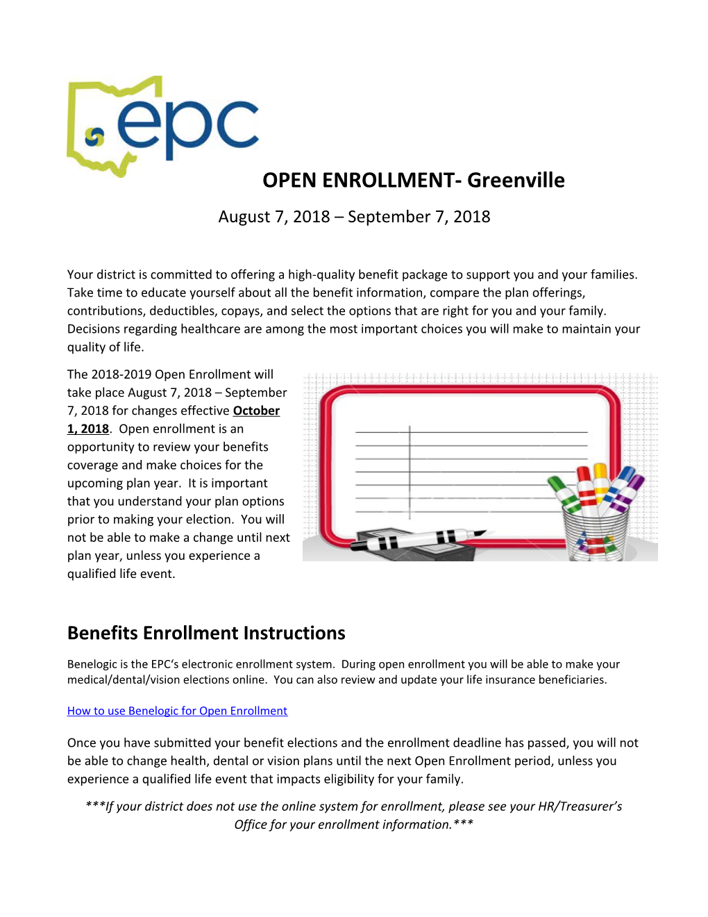 Benefits Enrollment Instructions