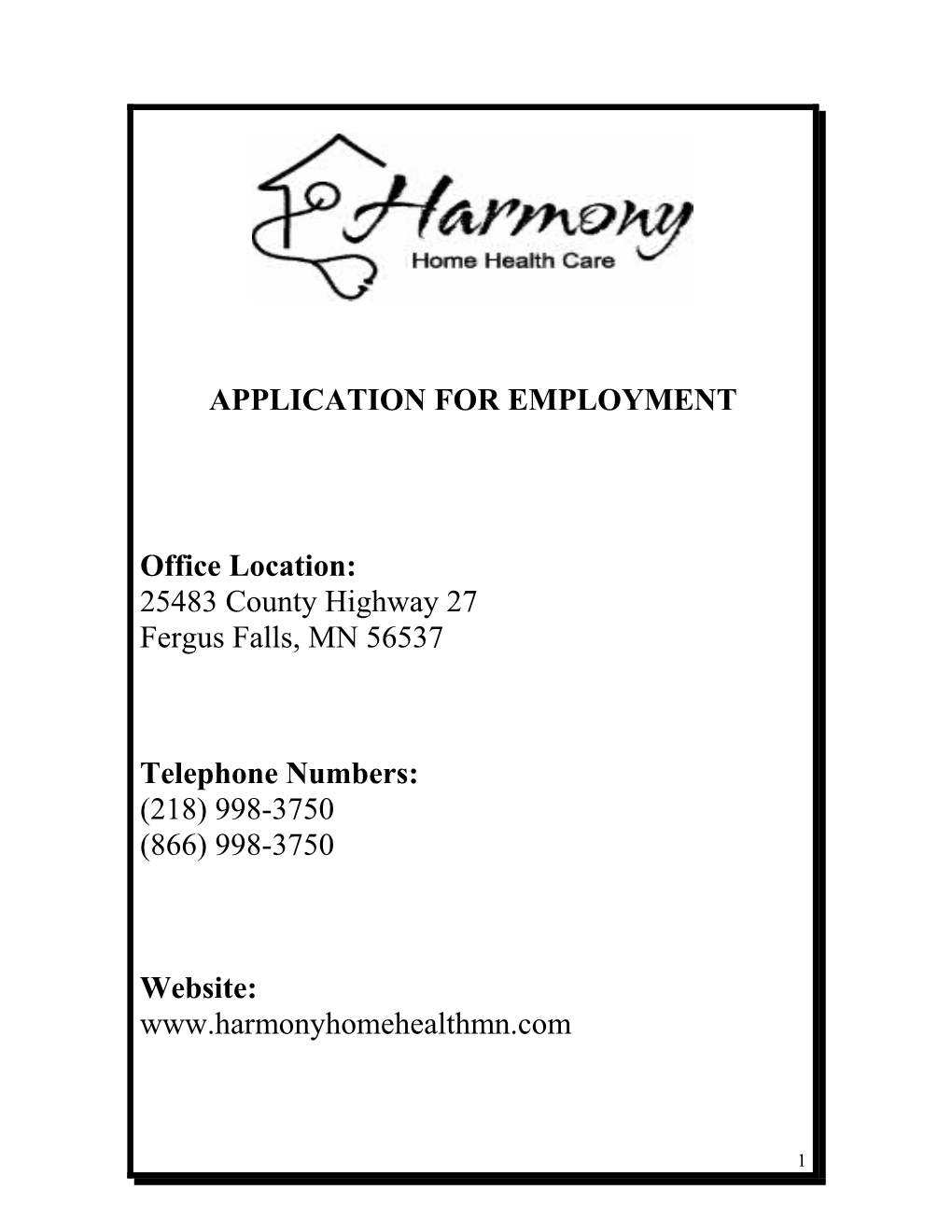 Harmony Home Health Care, Llc