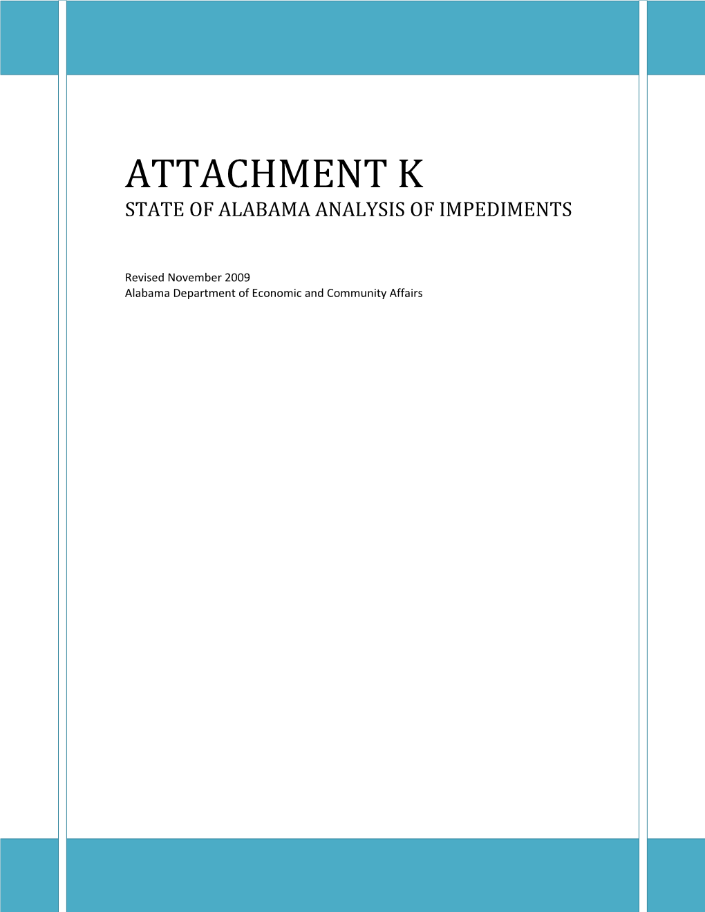 Attachment K Analysis of Impediments