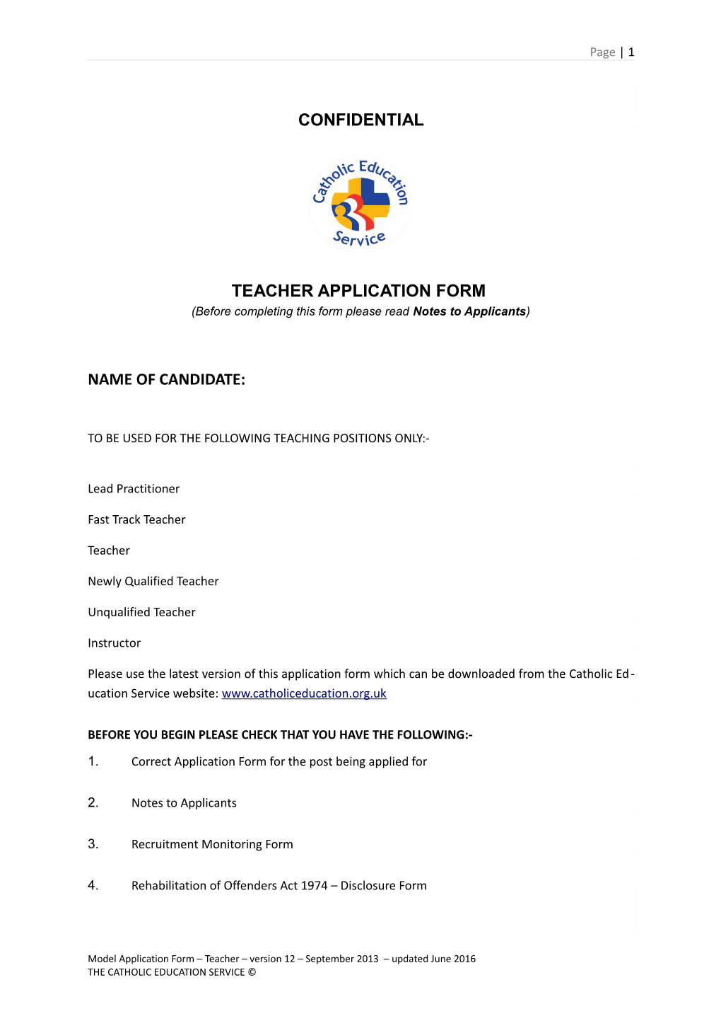 Teacher Application Form s4