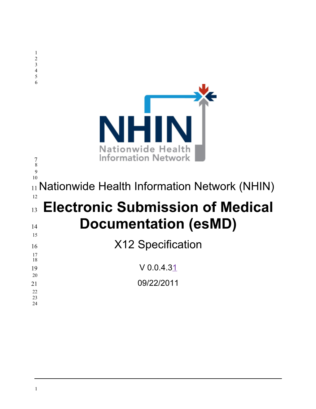 Electronic Submission of Medical Documentation (Esmd)