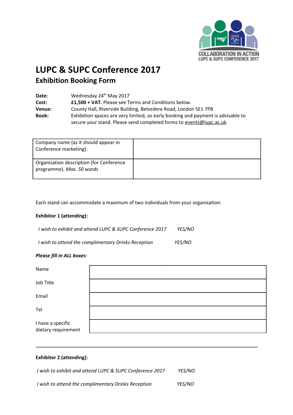 LUPC & SUPC Conference 2017