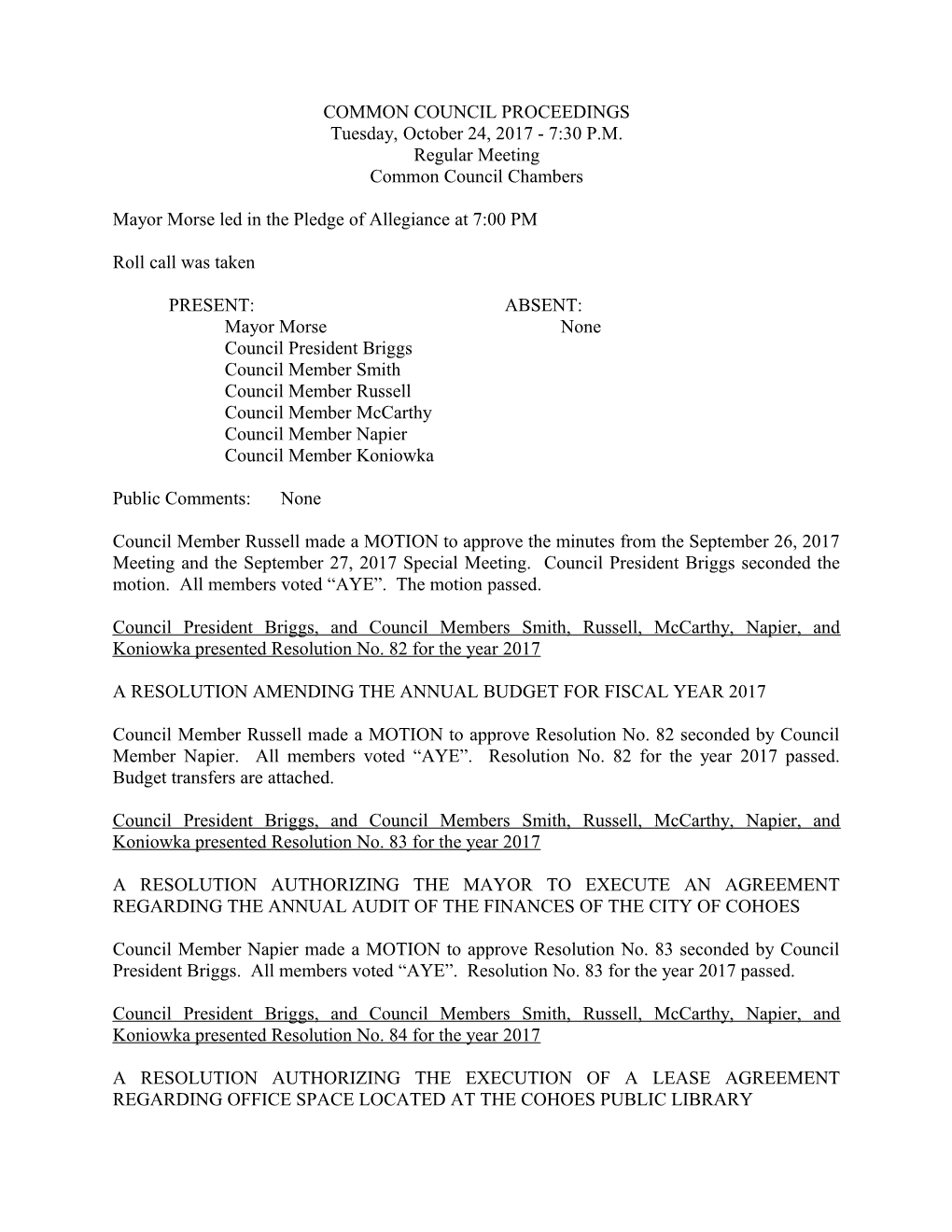 3/15/07 Planning Board Meeting