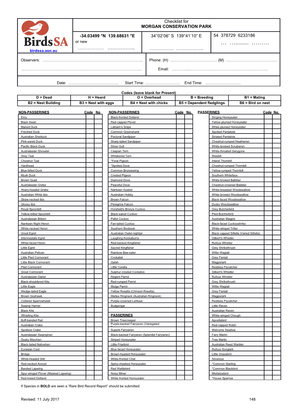 Codes (Leave Blank for Present) s4