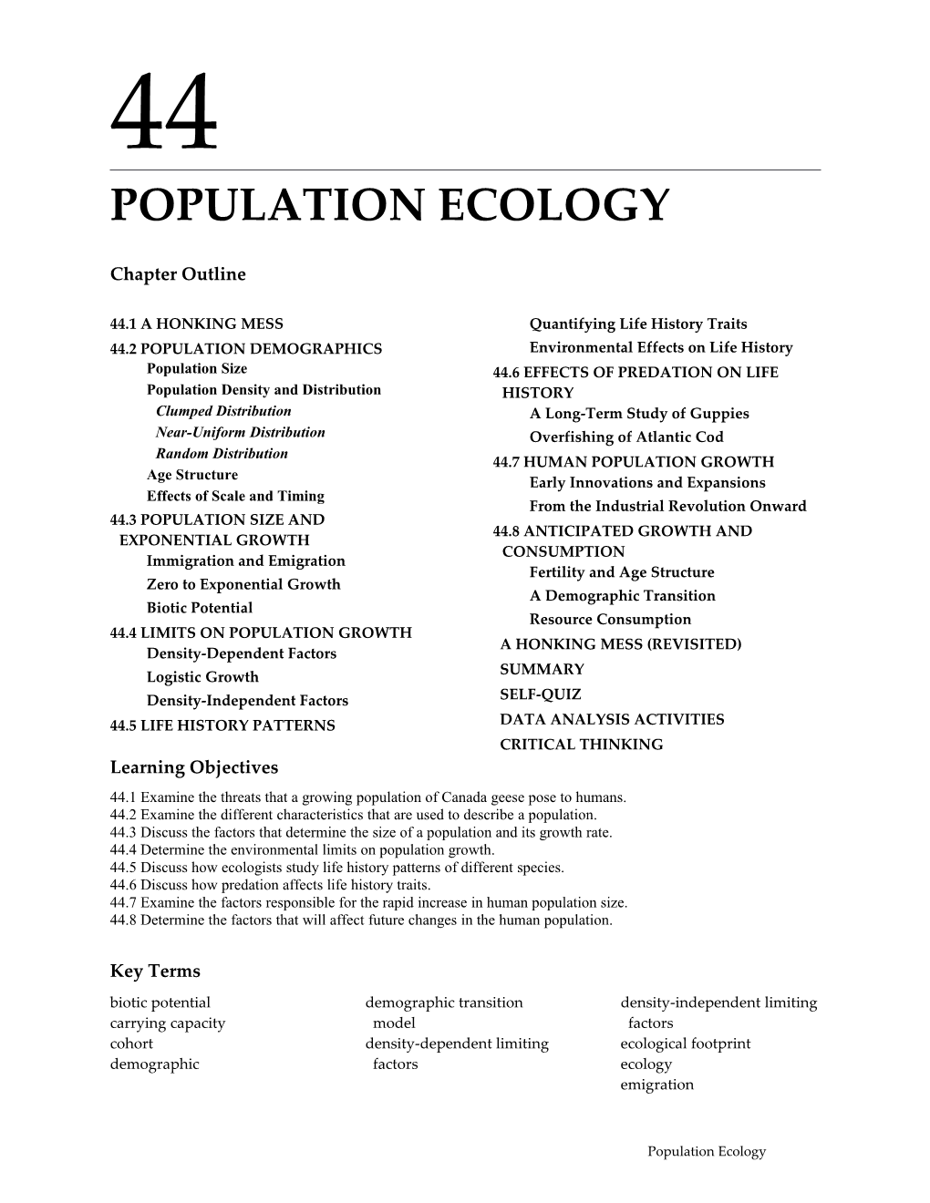 Population Ecology s1