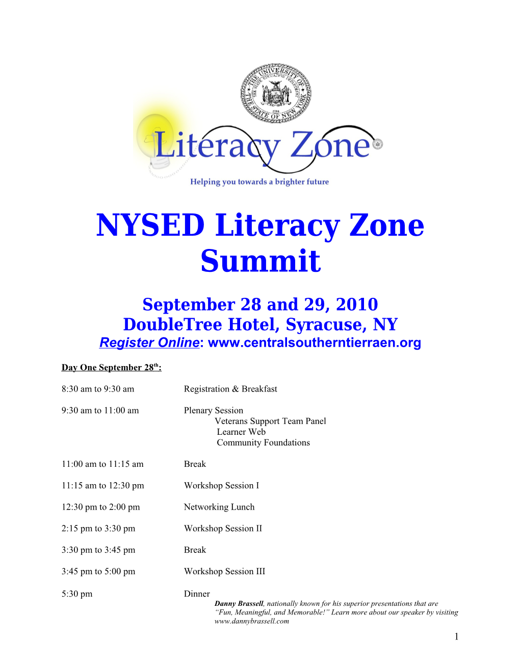 Literacy Zone Summit