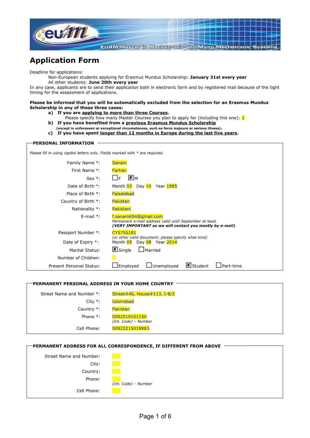 Application Form s31