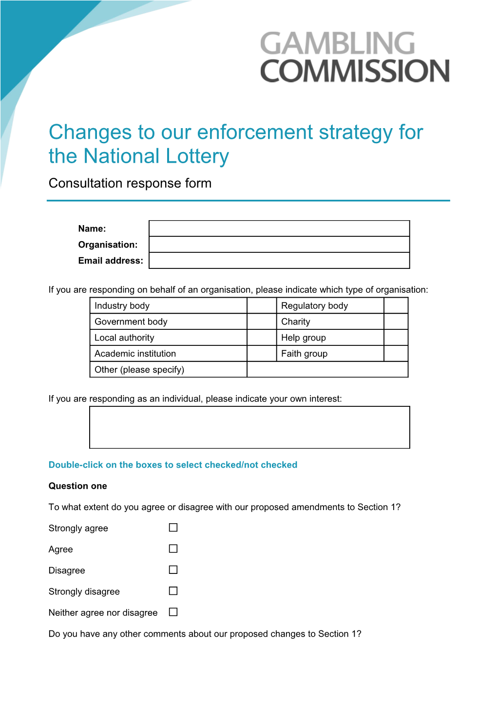 NL Enforcement Consultation Response Form