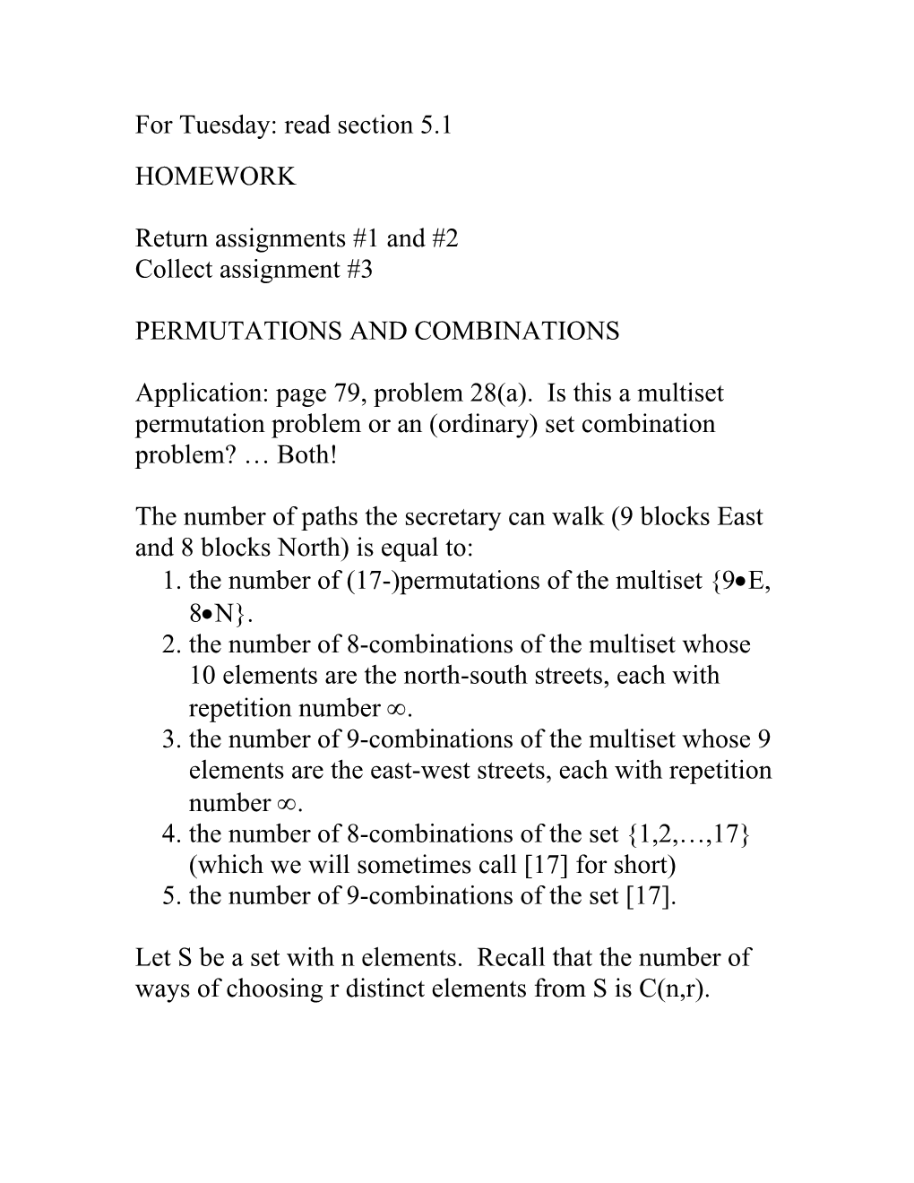 Math 475: Introduction to Combinatorics