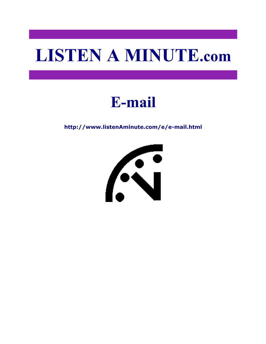 Listen a Minute.Com - ESL Listening - E-Mail