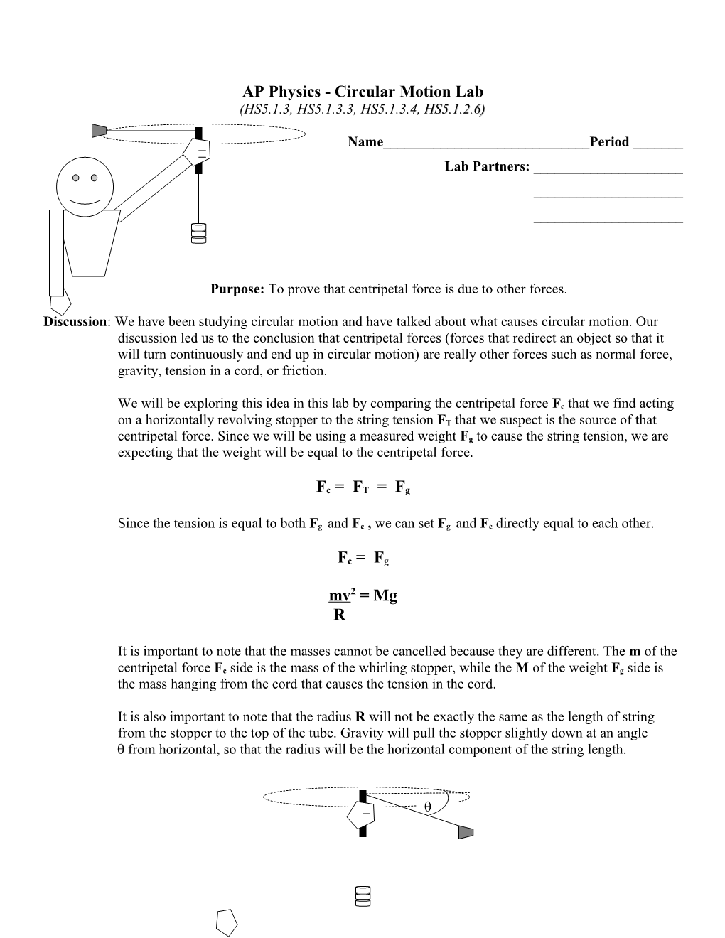 Circular Motion Lab