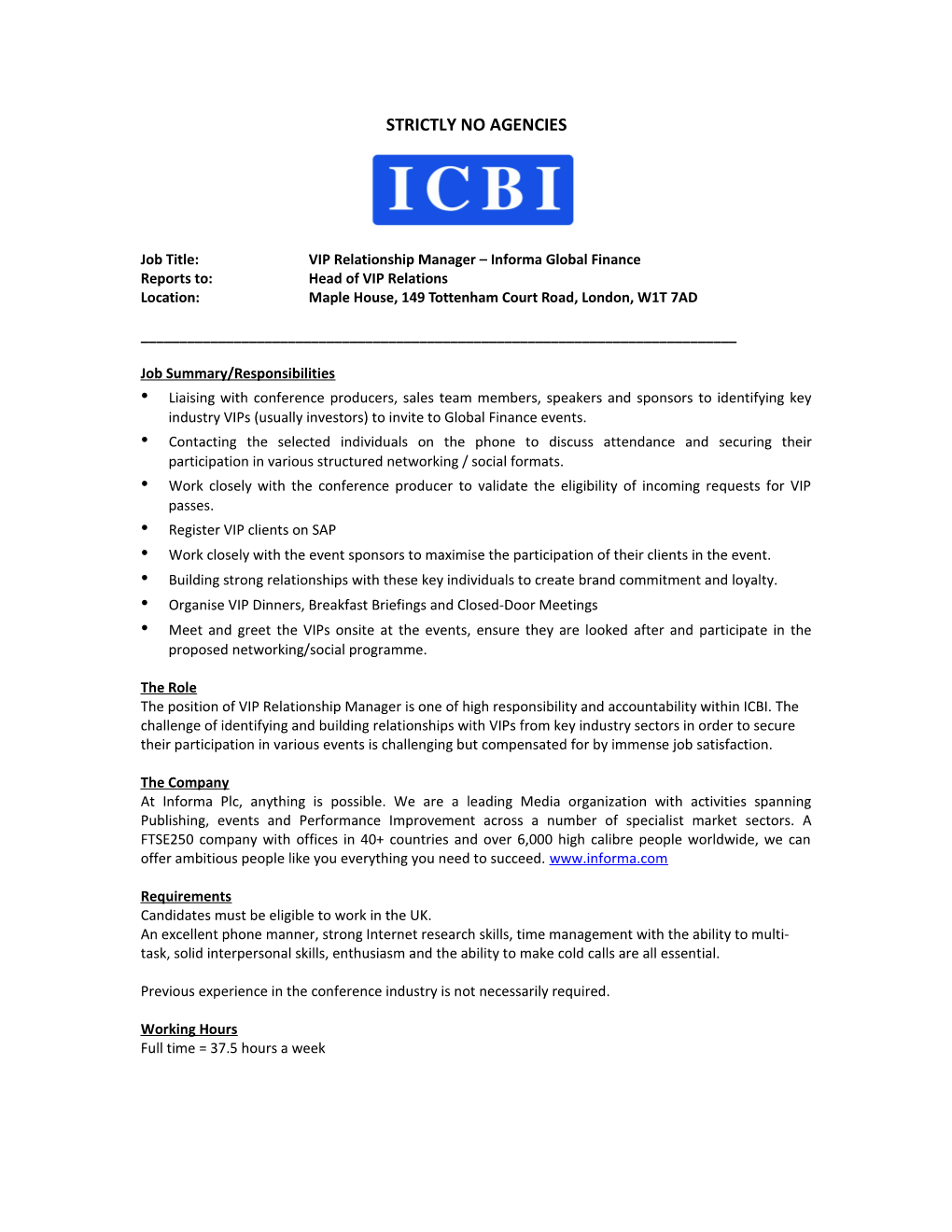 IIR Pharmaceutical Key Account Manager