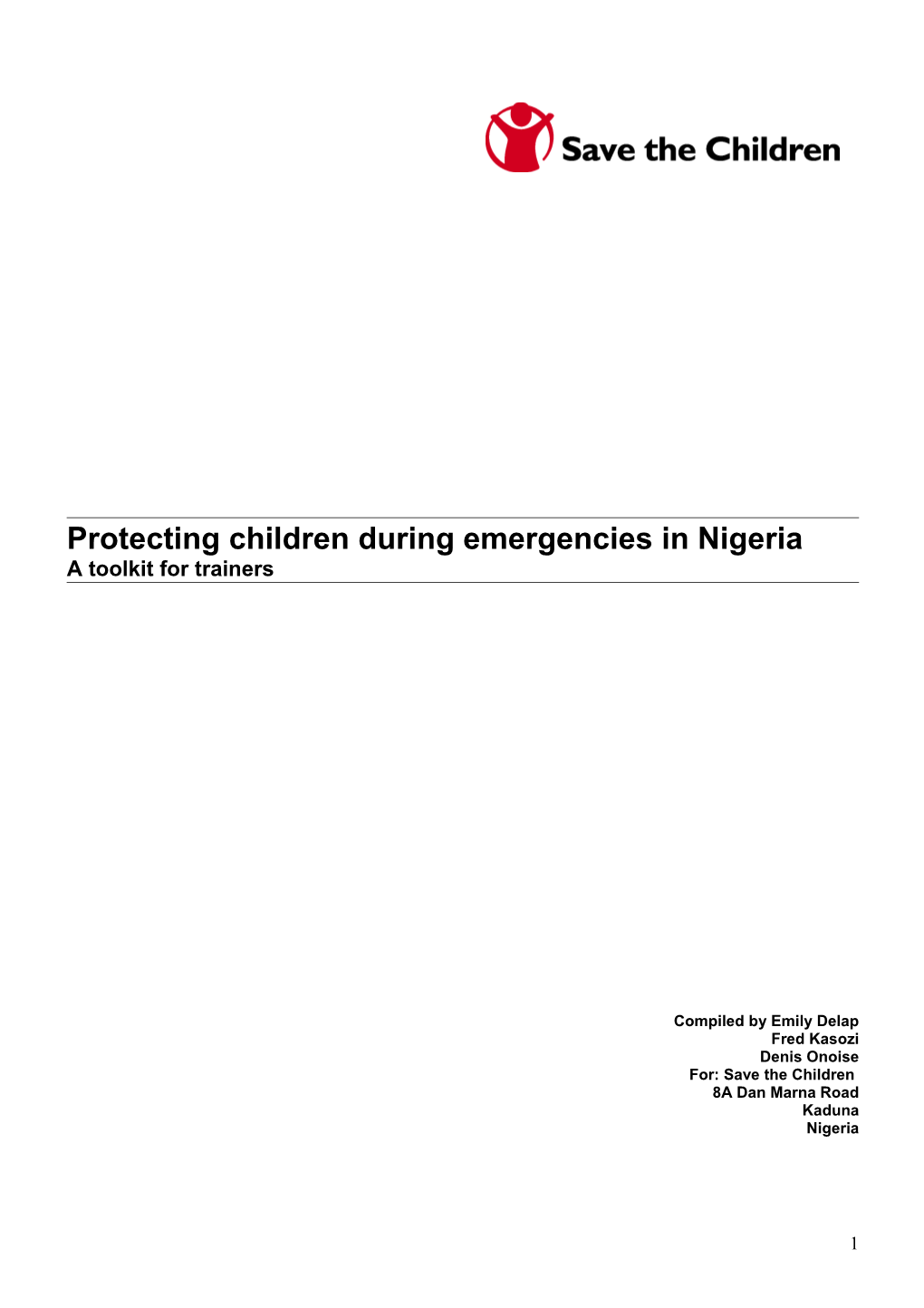 Protecting Children During Emergencies in Nigeria