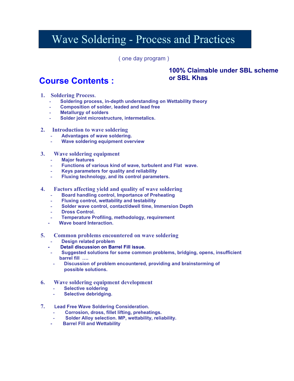 Course Contents