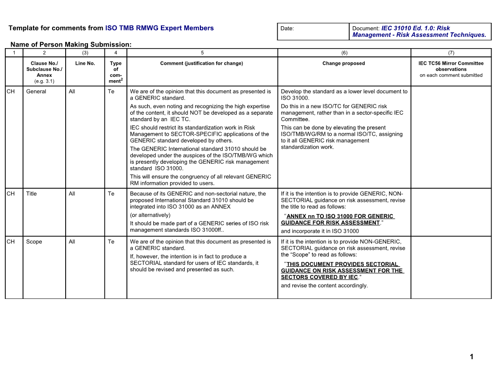 Template for Comments from RMIA Members and OB/7 Observations s1