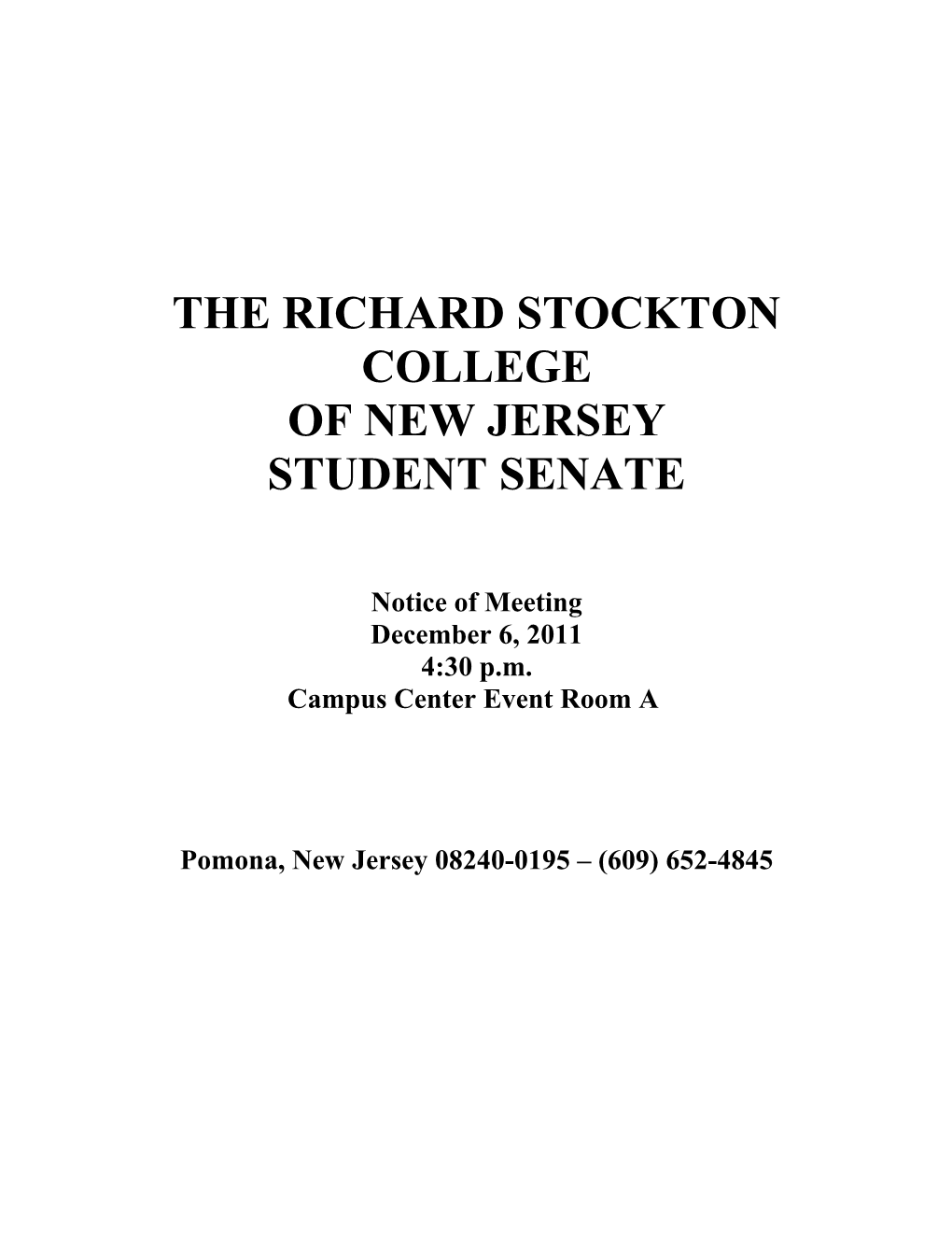 The Richard Stockton College s4